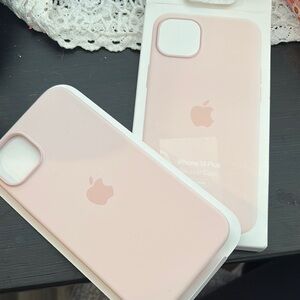 Apple Pink Silicone iPhone Case
